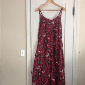 Boho Floral voile maxi dress